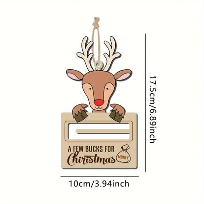 Christmas Cartoon Style Santa Claus Snowman Elk Wood Daily Festival Hanging Ornaments Decorations Hanging Ornaments