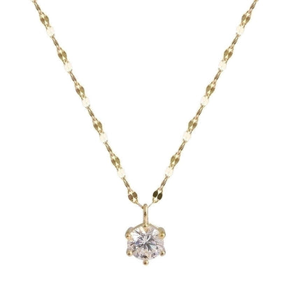 Minimalist Square Flower Bow Knot Alloy Inlay Artificial Pearls Rhinestones Women\'s Necklace