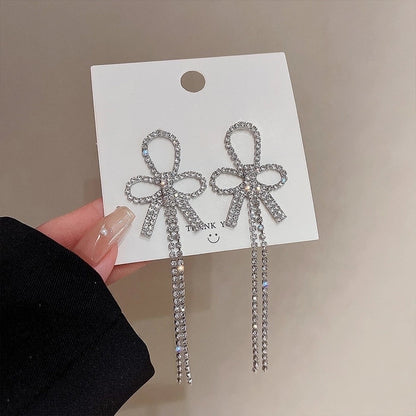 1 Pair Glam Geometric Plating Inlay Alloy Artificial Pearls Rhinestones Drop Earrings