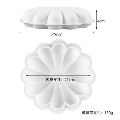 Casual Geometric Heart Shape Rose Silica Gel Kitchen Molds 1 Piece