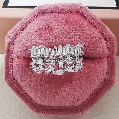 1 Piece Fashion Butterfly Copper Inlay Zircon Open Ring