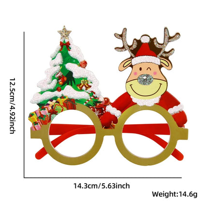Christmas Nordic Style Modern Style Santa Claus Snowman Plastic Party Festival Glasses