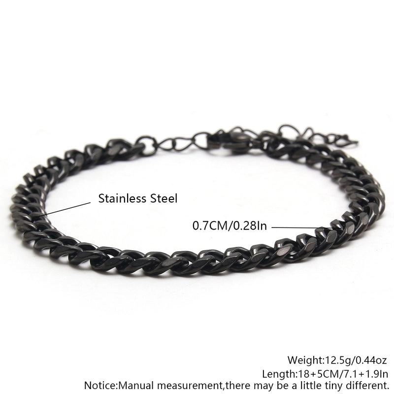 Casual Minimalist Solid Color 304 Stainless Steel Bracelets In Bulk