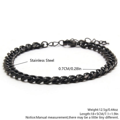 Casual Minimalist Solid Color 304 Stainless Steel Bracelets In Bulk