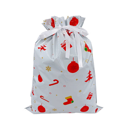 Christmas Gift Bag 2025 Santa Claus Style Drawstring Bag Candy Packaging Gift Bag