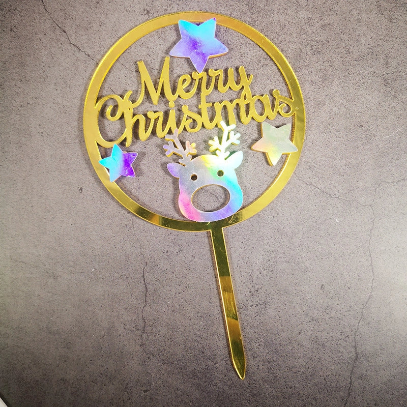 Christmas Letter Arylic Party Cake Decorating Supplies