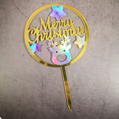 Christmas Letter Arylic Party Cake Decorating Supplies