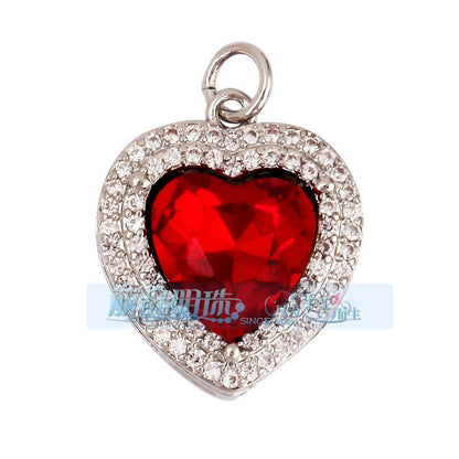 1 Piece Copper Geometric Heart Shape Snowflake Pendant Jewelry Accessories