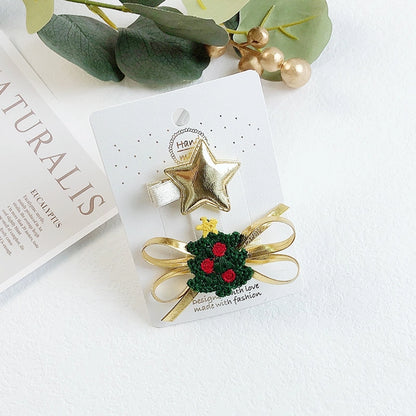 Christmas Cute Bow Knot Elk Cloth Party Party Accessories