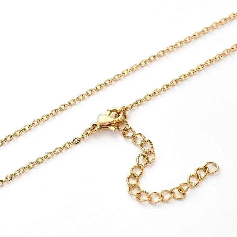 Casual Modern Style Minimalist Compass Mermaid Snowflake 304 Stainless Steel Gold Plated Polishing Plating Pendant Necklace