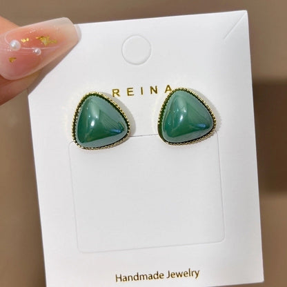 1 Pair Fashion Leaf Flower Bow Knot Imitation Pearl Alloy Rhinestones Earrings