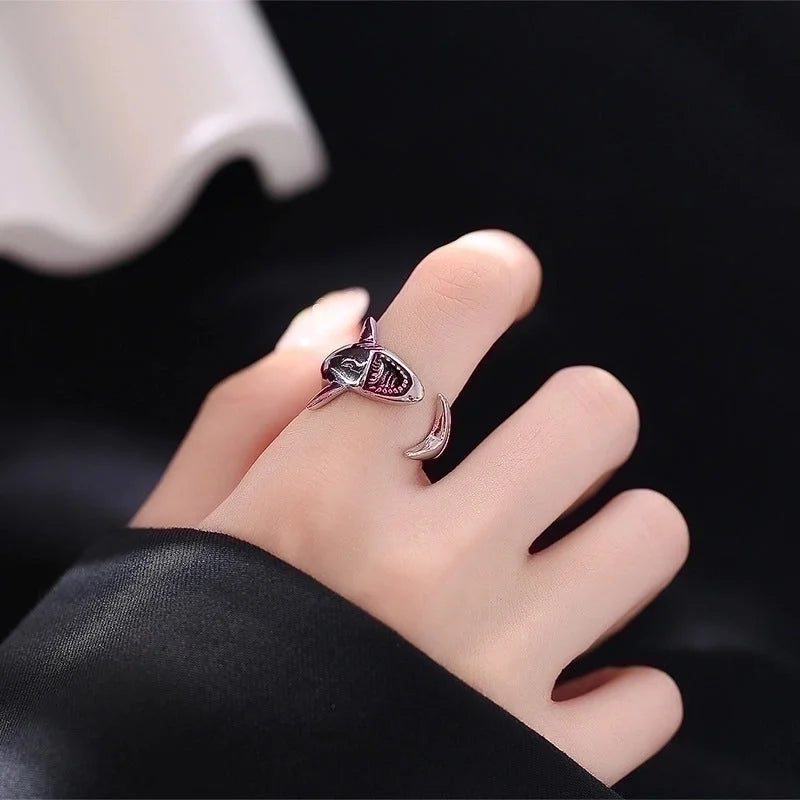 Fashion Shark Copper Open Ring In Bulk