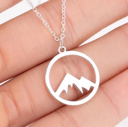 Fashion Mountain 201 Stainless Steel 18K Gold Plated Stainless Steel Necklaces