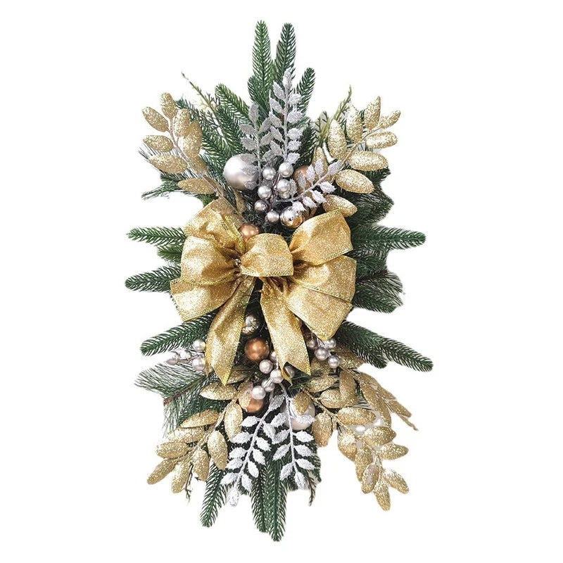 Christmas Decorations Stair Wreath Stair Decoration Hanging Ornaments Christmas Scene Layout
