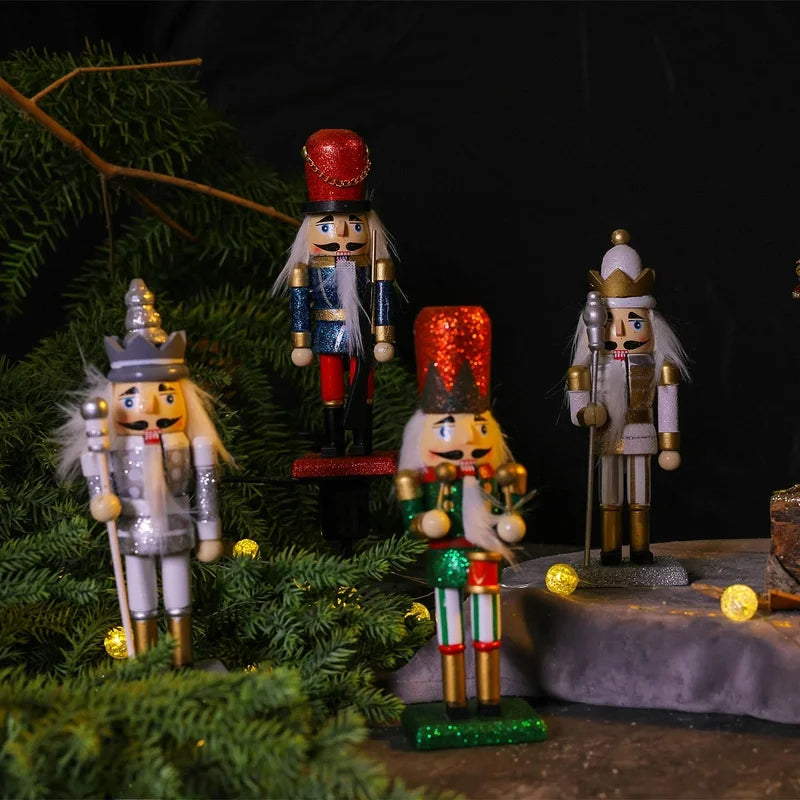 Christmas Gift Nutcracker Guard Decoration Home Desktop Ceramic Decoration Gift Children Christmas Gift