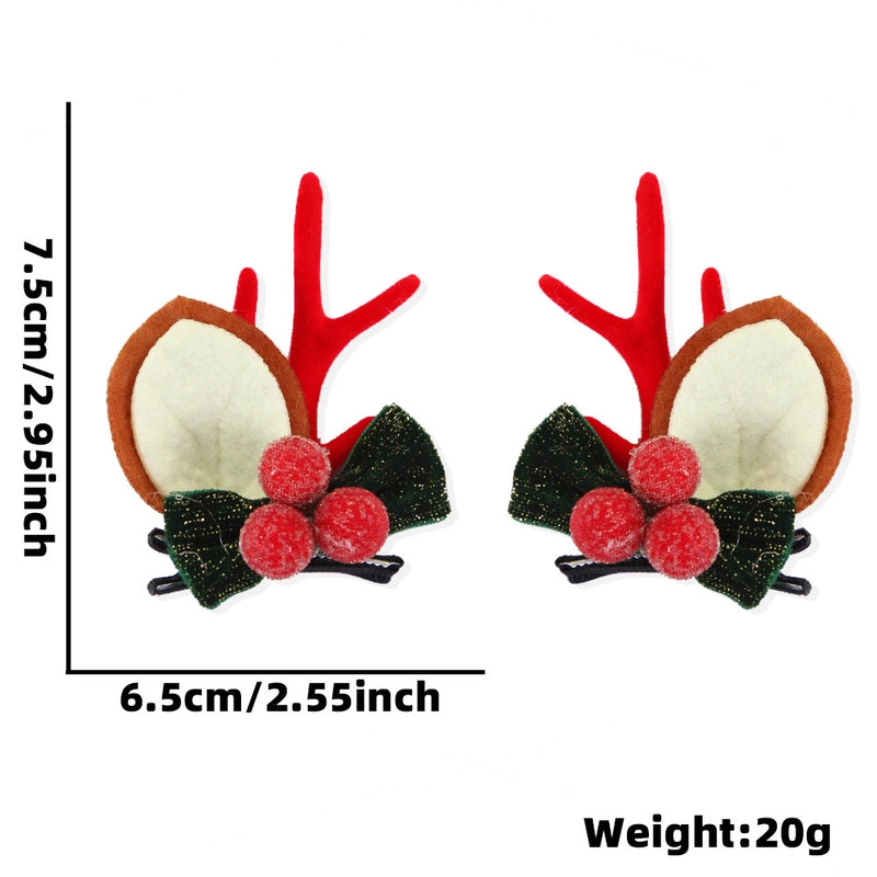 Christmas Cartoon Style Cute Antlers Party Festival Hairpin