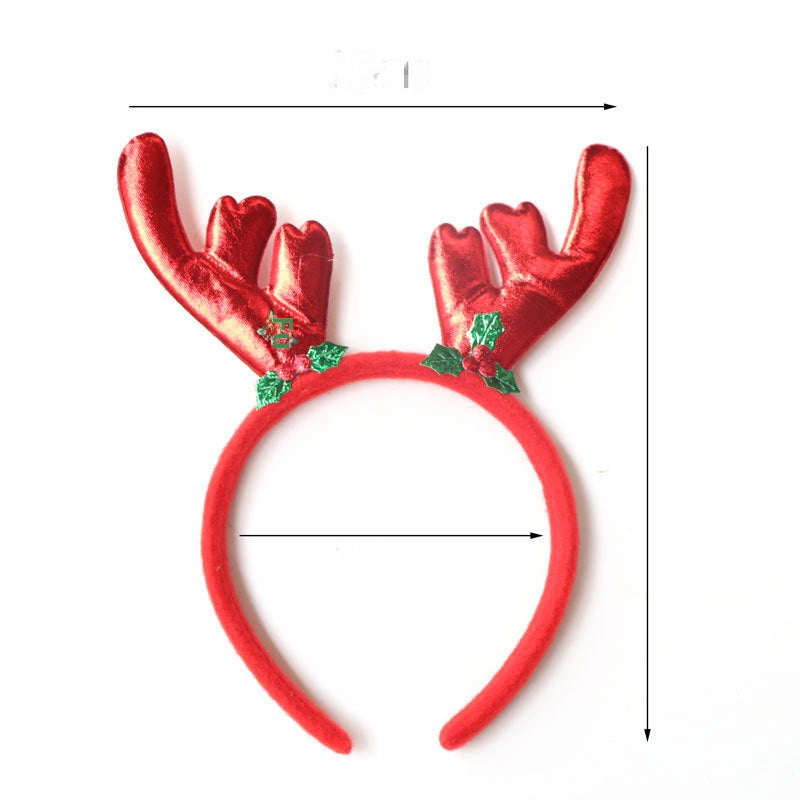 Christmas Hairband Old Man Snowman Elk Horn Headband Christmas Decorations Children Party Headdress