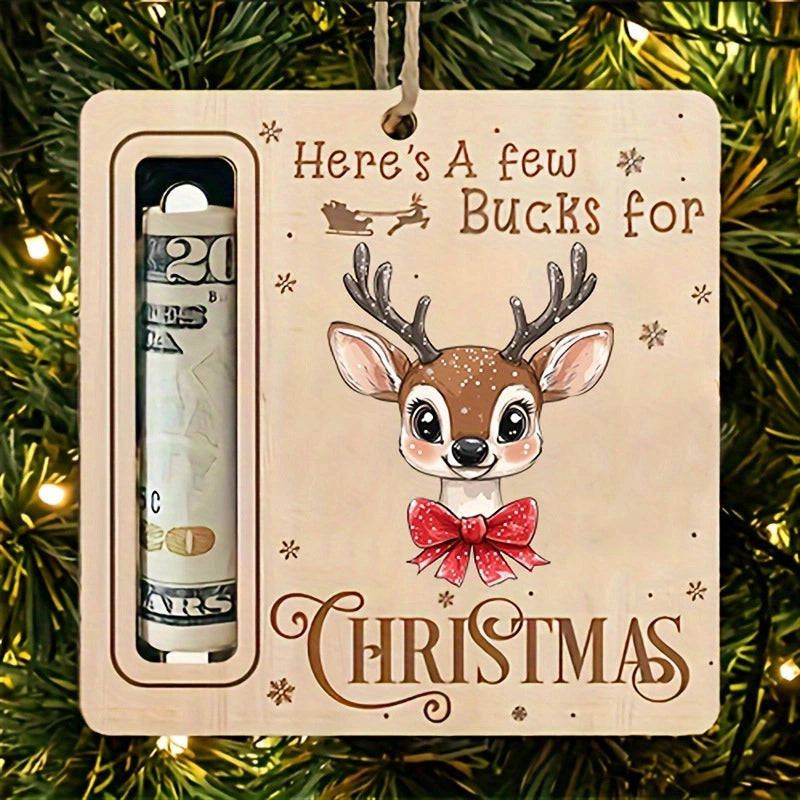 Christmas Cartoon Style Santa Claus Snowman Elk Wood Daily Festival Hanging Ornaments Decorations Hanging Ornaments