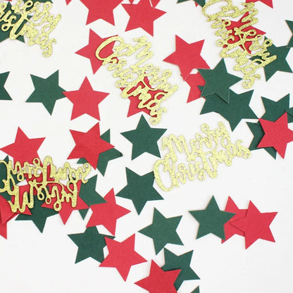 Christmas Table Confetti Reindeer Snowflake Pentagram Sprinkles Christmas Party Supplies Gifts Diy Accessories