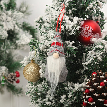 Christmas Cute Santa Claus Nonwoven Party Hanging Ornaments