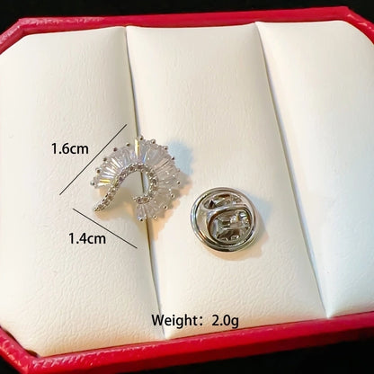 Sweet Pin Rabbit Swan Snowflake Copper Plating Women's Brooches