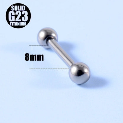 2 Pieces Ear Cartilage Rings & Studs Fashion Geometric G23 Titanium Polishing