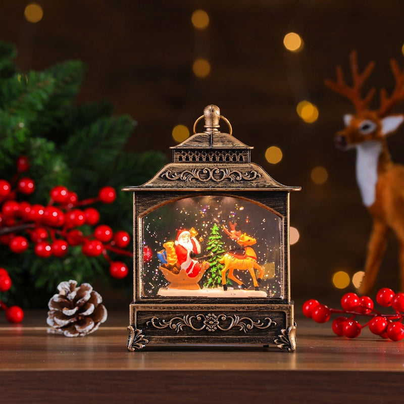 Christmas Cute Christmas Tree Santa Claus Snowman PC Party Festival Ornaments Led Lights Night Lights