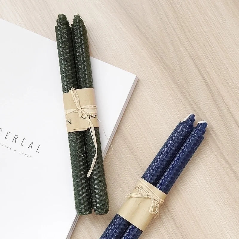 Minimalist Solid Color Paraffin Ornaments 1 Pair