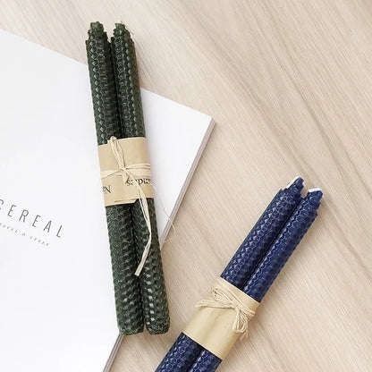 Minimalist Solid Color Paraffin Ornaments 1 Pair