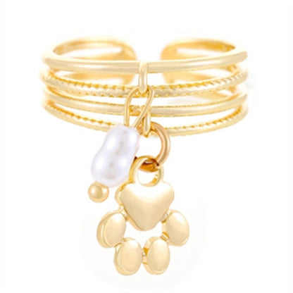 Copper Gold Plated Silver Plated Inlay Geometric Cross Zircon Open Rings