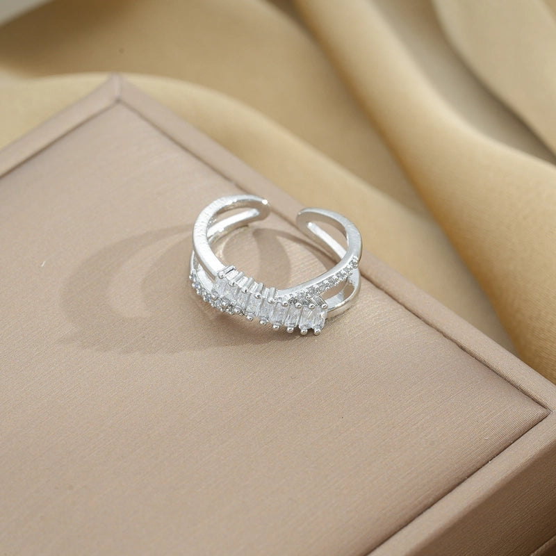 Copper 18K Gold Plated Minimalist Shiny Plating Snake Rings