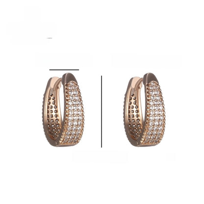 6 Pieces XUPING Minimalist Commute Geometric Inlay Copper Artificial Gemstones 18K Gold Plated Earrings