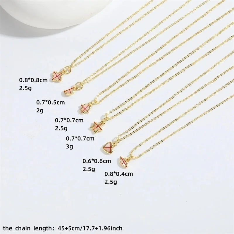 Copper 14K Gold Plated Palm Pendant Necklace