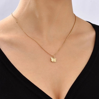 Copper Hip-Hop Retro Polishing Solid Color Snake Necklace