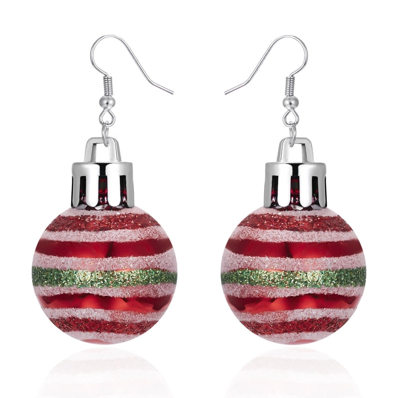 1 Pair Cute Star Stripe Snowflake Resin Ear Hook