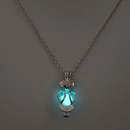 Luminous Hollow Diy Cage Christmas Tree Women's Necklace