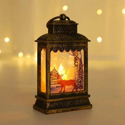 Christmas Retro Santa Claus Plastic Party Lightings