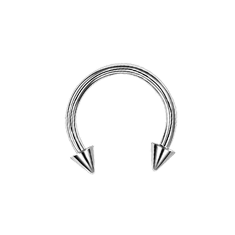 Classic Style Solid Color Stainless Steel Nose Ring In Bulk
