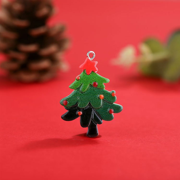 Christmas Resin Hanging Ring Small Pendant Diy Accessories Christmas Tree Decoration Supplies Small Pendant Hanging Ornament