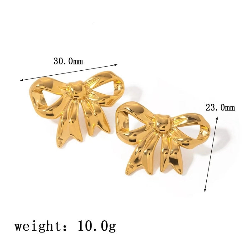 1 Pair Elegant Sweet Streetwear Geometric Plating Titanium Steel Earrings