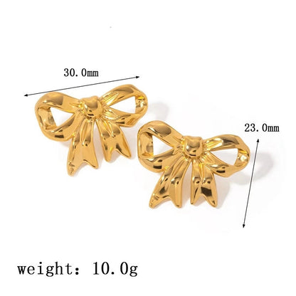 1 Pair Elegant Sweet Streetwear Geometric Plating Titanium Steel Earrings