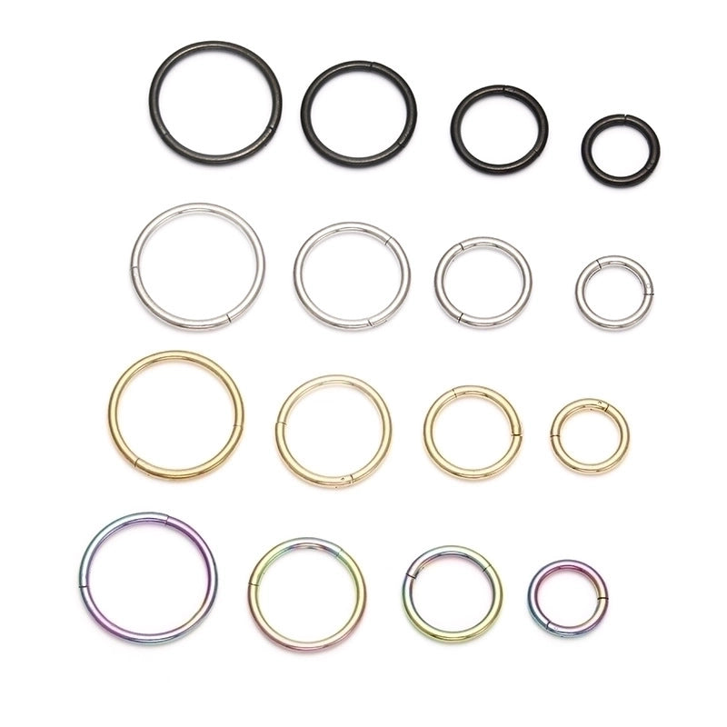 Minimalist Circle Stainless Steel Plating Nose Ring