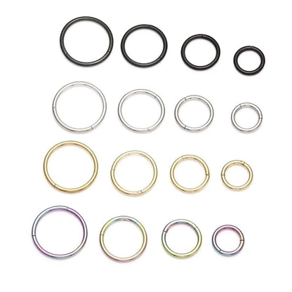 Minimalist Circle Stainless Steel Plating Nose Ring