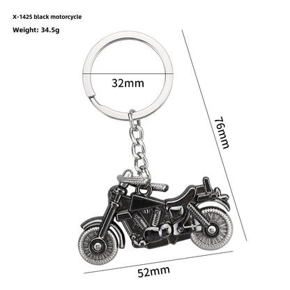 Simulation Cool Helmet Motorcycle Suit Keychain Metal Helmet Keychain Pendant Motorcycle Keychain