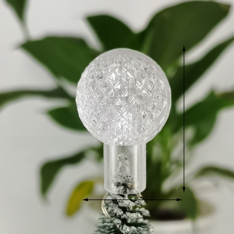 10 Pieces Transparent Round Ball Snowflake Small Five-star Christmas Tree Light String Accessories Five-pointed Star Tree Top Star Christmas Decoration