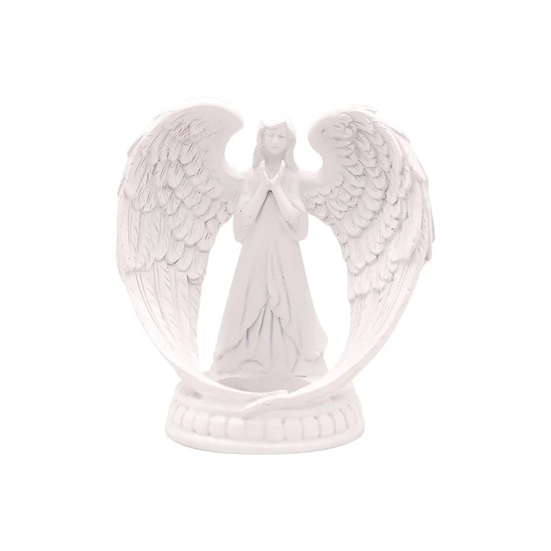 Christmas Vintage Style Minimalist Angel Resin Candlestick