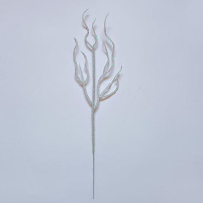 10 Pieces Christmas Decoration Real Tree Branches Golden Bells Dried Tree Branches Leaf Material Accessories Glitter Dried Tree Branches Festive Atmosphere Party Branches