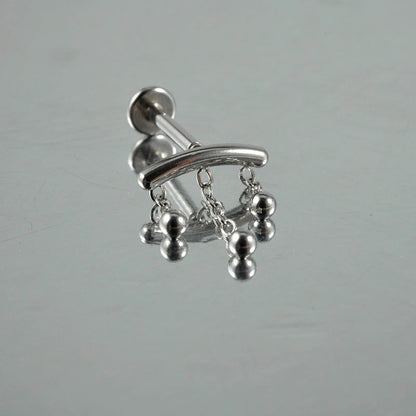 2 Pieces Lip Rings Casual Hawaiian Tropical Star Moon 304 Stainless Steel 18K Gold Plated Ear Cartilage Rings & Studs