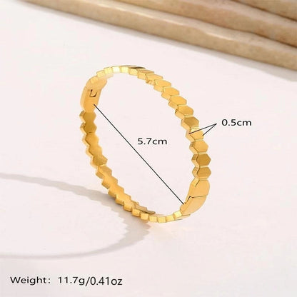 Luxurious French Style Life Tree 304 Stainless Steel 14K Gold Plated Rhinestones Bangle In Bulk