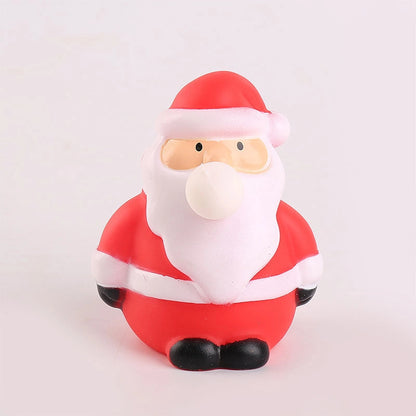 Christmas Explosions Squeeze Puff Bubble Decompression Toy Cartoon Pinch Rebound Doll Decompression Vent Vinyl Toy